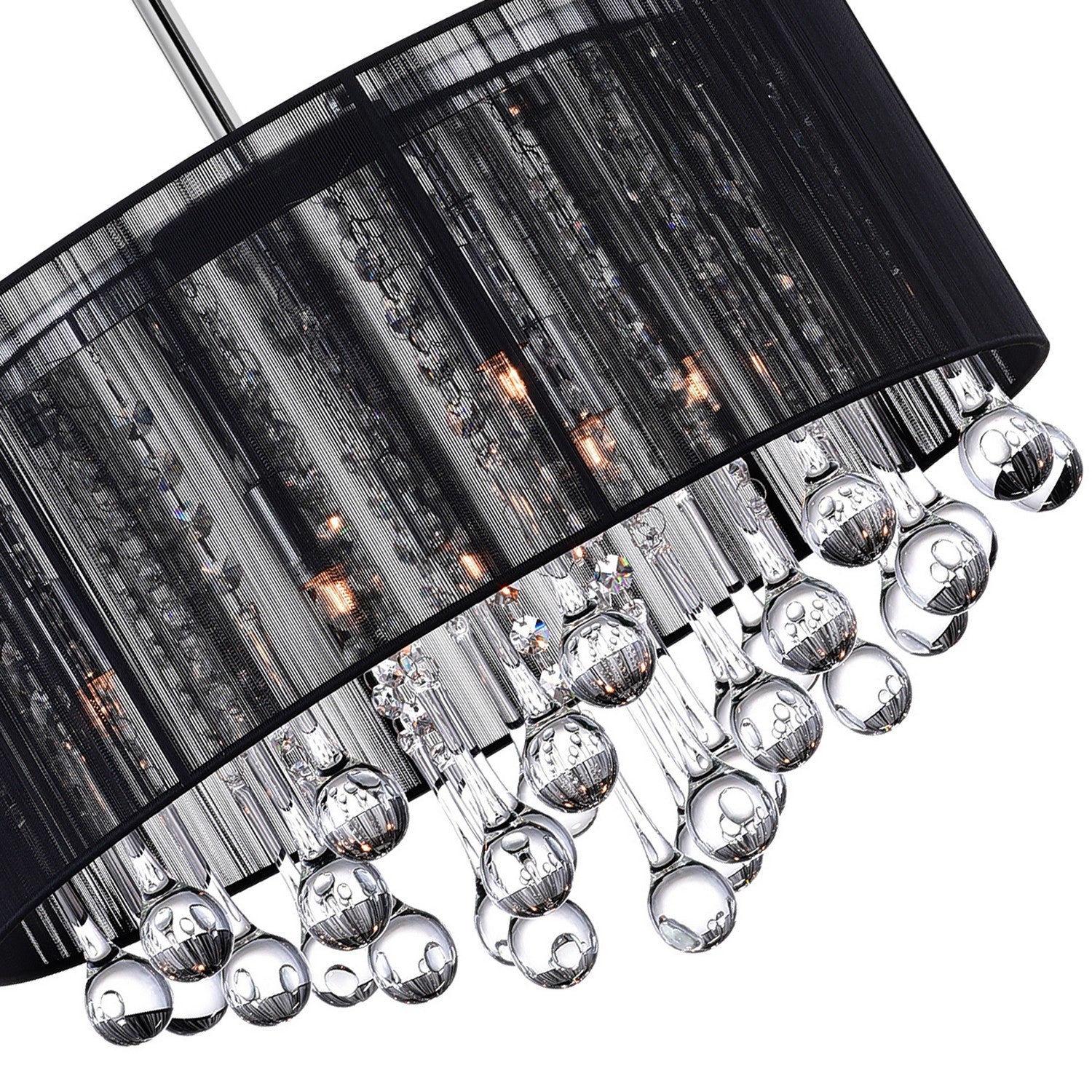 CWI Lighting - 5006P18C-R(B) - Six Light Chandelier - Water Drop - Chrome