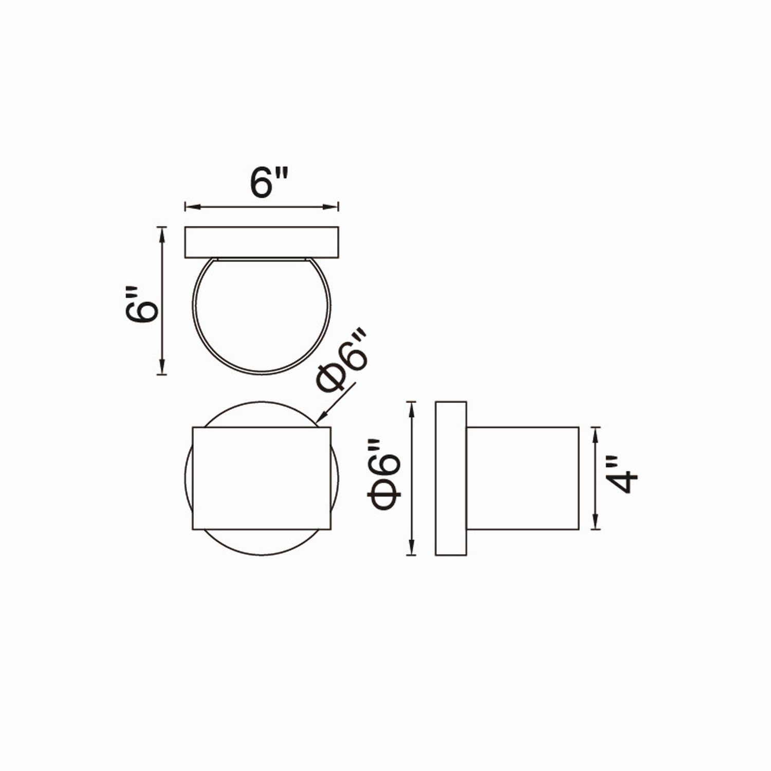 CWI Lighting - 7148W5-103-R - LED Wall Sconce - Lilliana - White