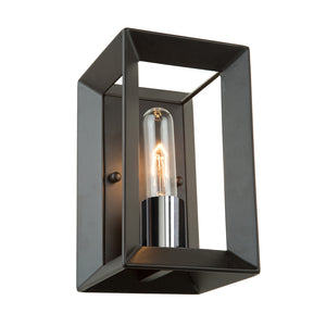 Artcraft - AC10060BC - One Light Wall Sconce - Vineyard - Black & Chrome