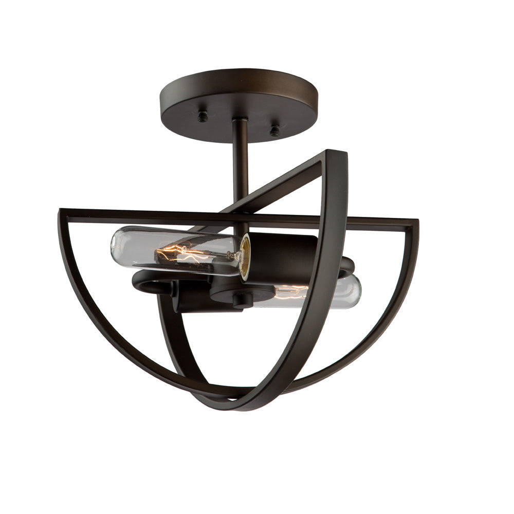 Artcraft - AC10882OB - Two Light Semi Flush Mount - Newport - Oil Rubbed Bronze