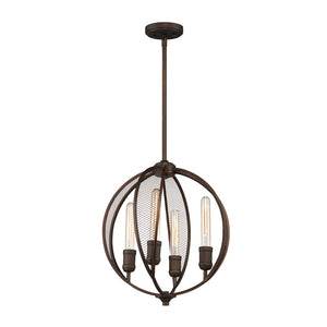 Artcraft - AC10904OB - Four Light Chandelier - Linden - Bronze