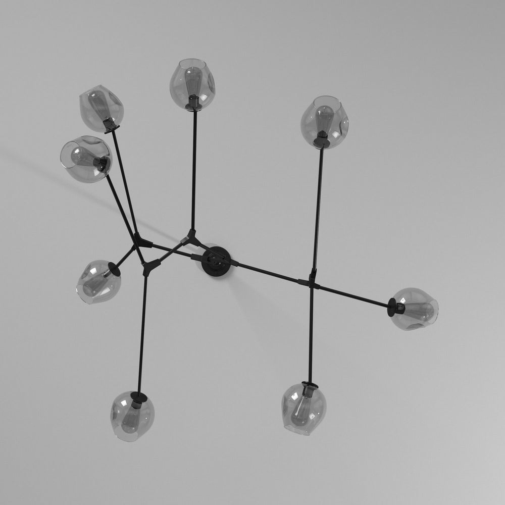 Artcraft - JA14028BK - Eight Light Chandelier - Organic - Black