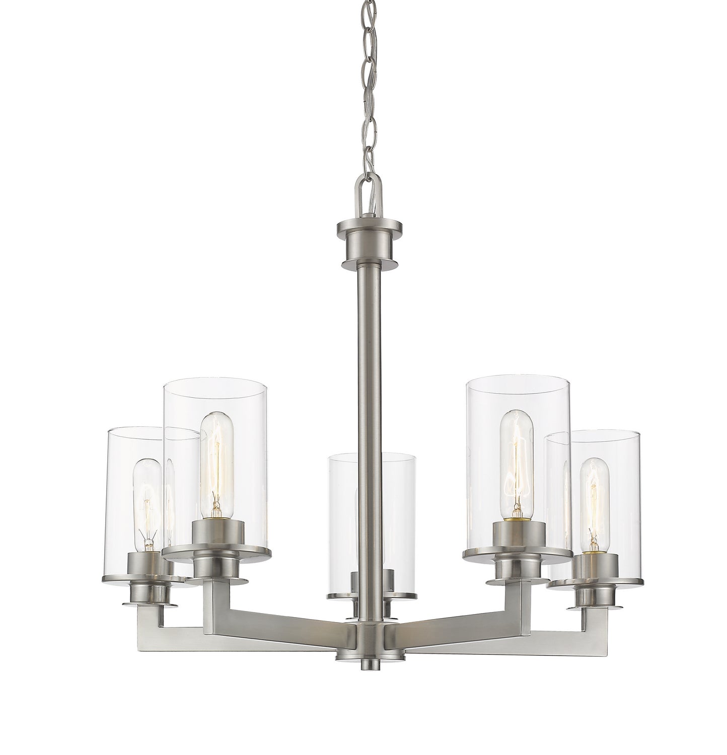 Z-Lite - 462-5BN - Five Light Chandelier - Savannah - Brushed Nickel