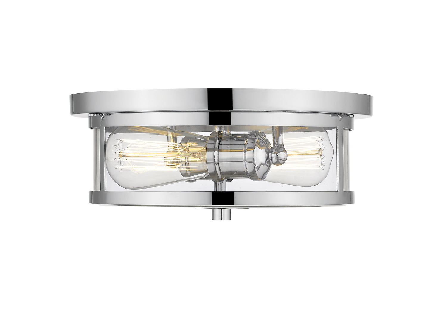 Z-Lite - 462F11-CH - Two Light Flush Mount - Savannah - Chrome