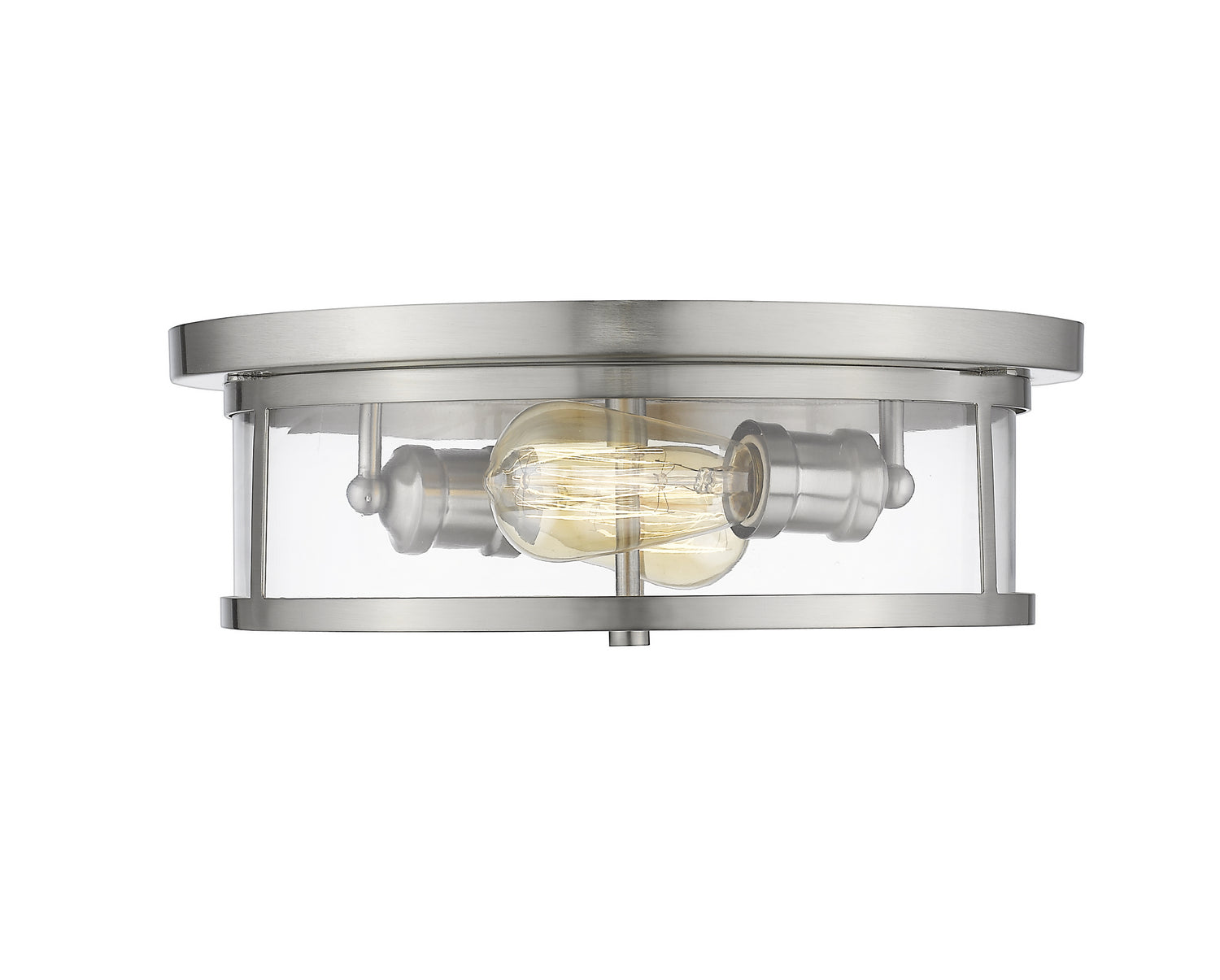 Z-Lite - 462F14-BN - Two Light Flush Mount - Savannah - Brushed Nickel