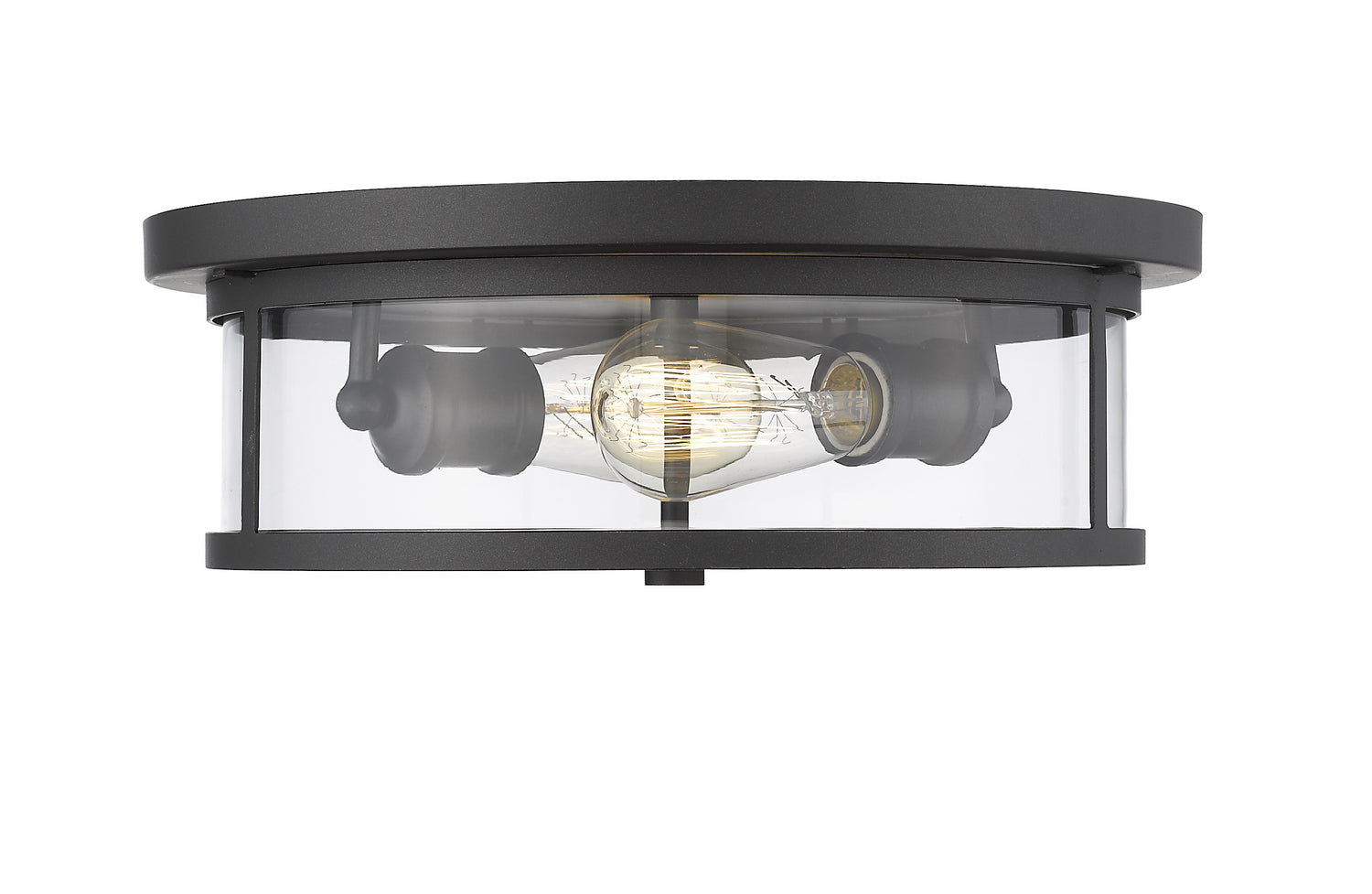 Z-Lite - 462F14-BRZ - Two Light Flush Mount - Savannah - Bronze