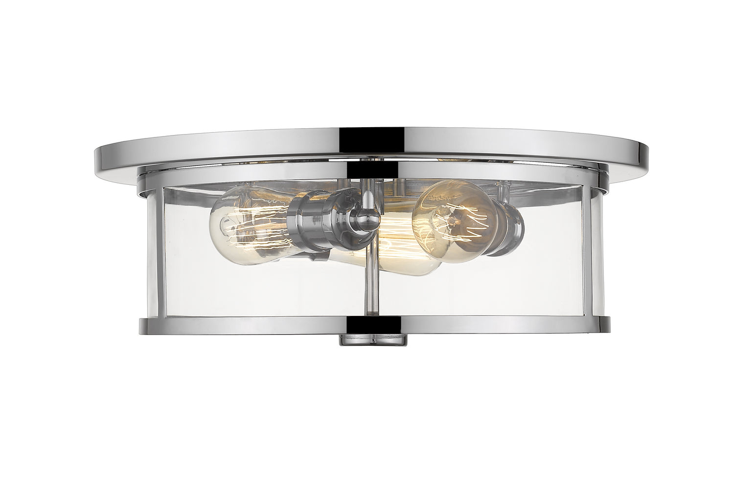 Z-Lite - 462F16-CH - Three Light Flush Mount - Savannah - Chrome