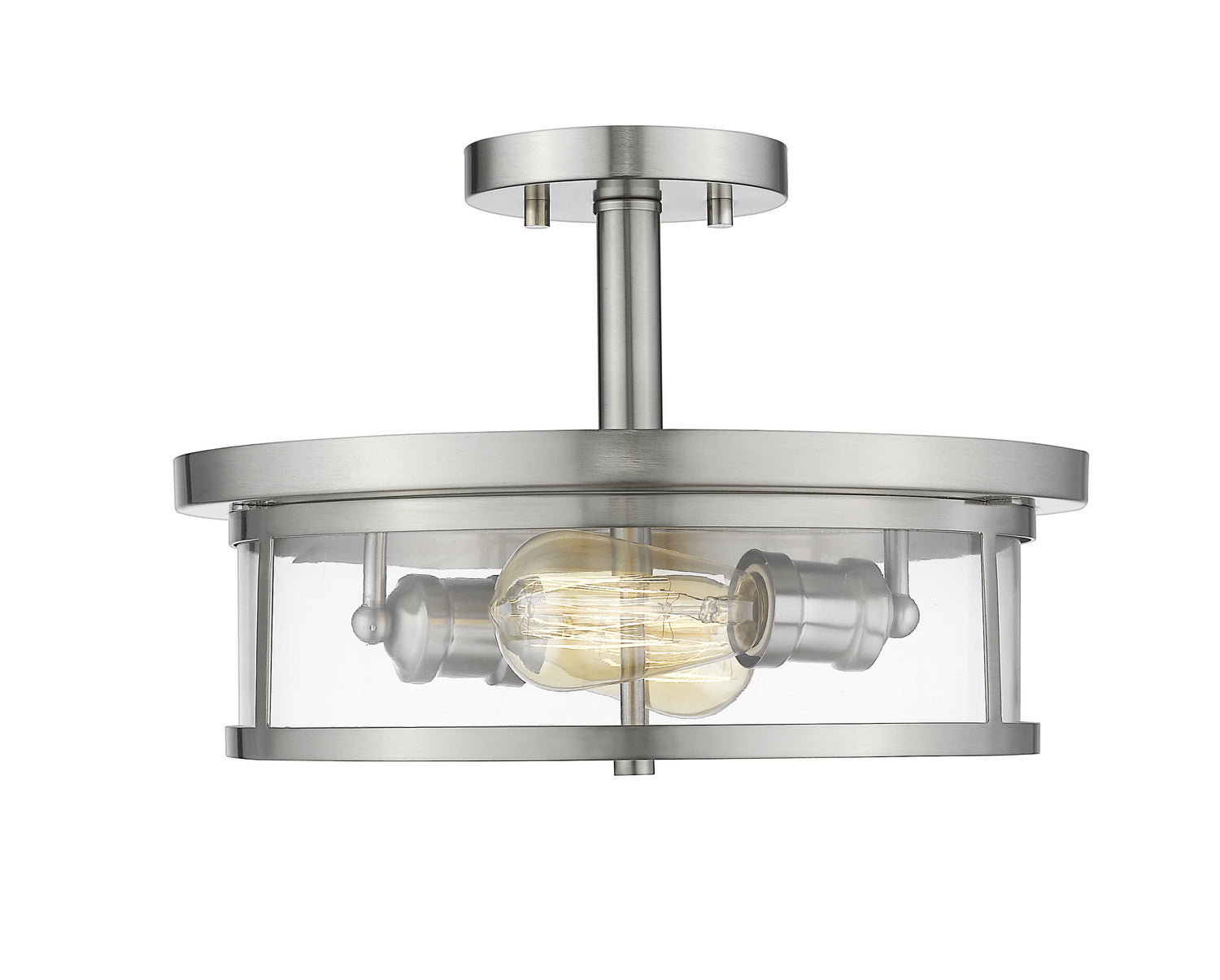 Z-Lite - 462SF14-BN - Two Light Semi Flush Mount - Savannah - Brushed Nickel