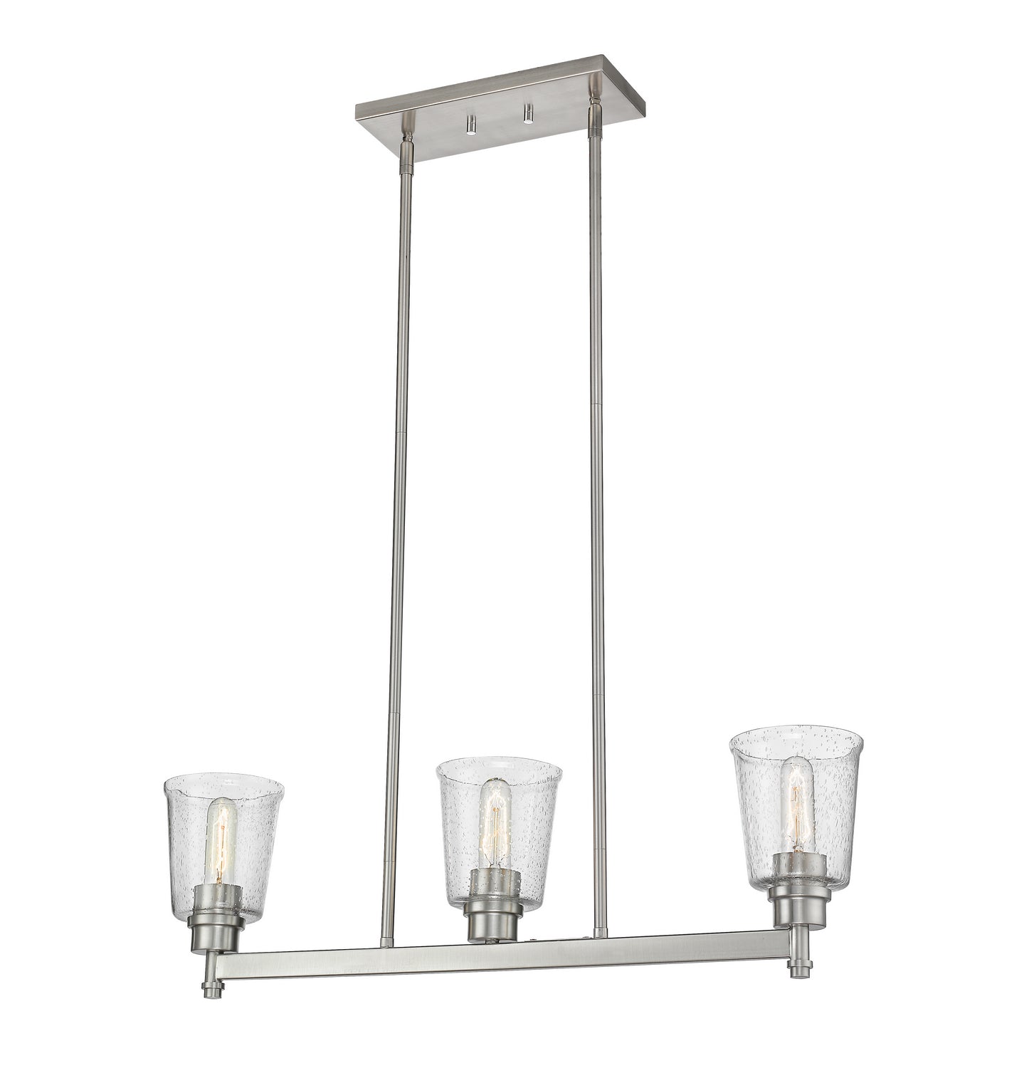 Z-Lite - 464-3L-BN - Three Light Linear Chandelier - Bohin - Brushed Nickel