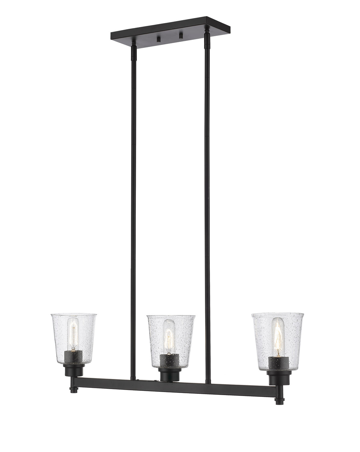 Z-Lite - 464-3L-MB - Three Light Linear Chandelier - Bohin - Matte Black