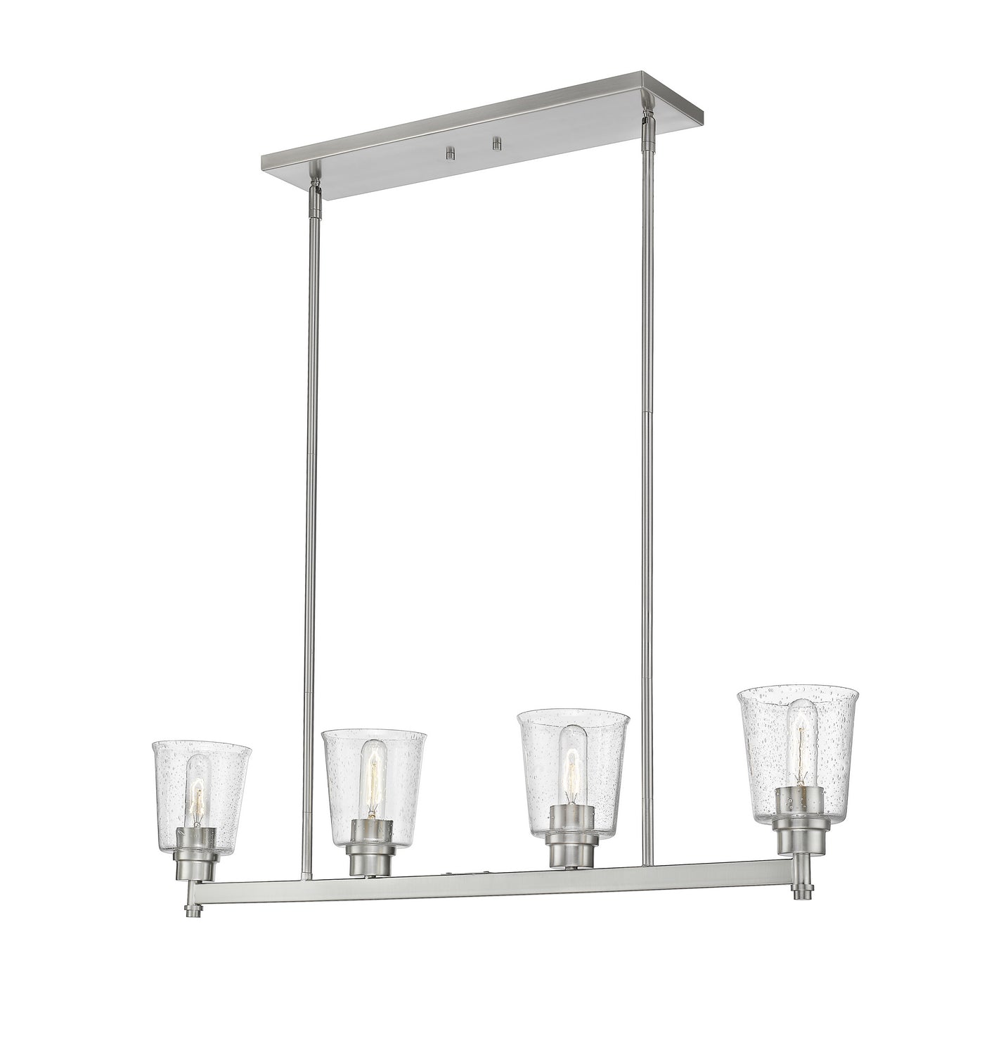 Z-Lite - 464-4L-BN - Four Light Linear Chandelier - Bohin - Brushed Nickel