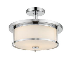 Z-Lite - 465SF14-CH - Two Light Semi Flush Mount - Savannah - Chrome