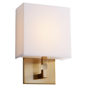 Oxygen - 3-521-40 - LED Wall Sconce - Chameleon - Aged Brass W/ Matte White Acrylic