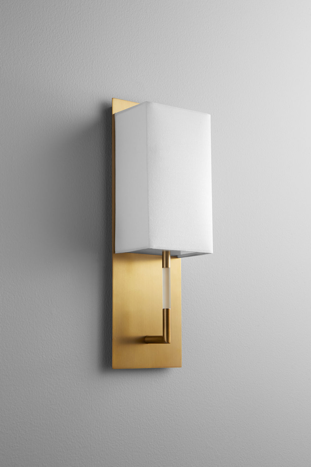 Oxygen - 3-564-140 - LED Wall Sconce - Epoch - Aged Brass W/ White Linen