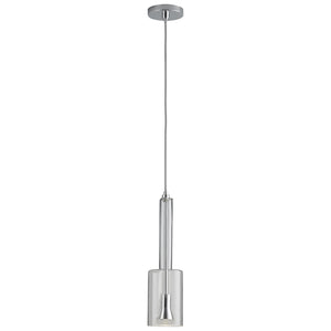 Oxygen - 3-656-14 - LED Pendant - Spindle - Polished Chrome W/ Clear