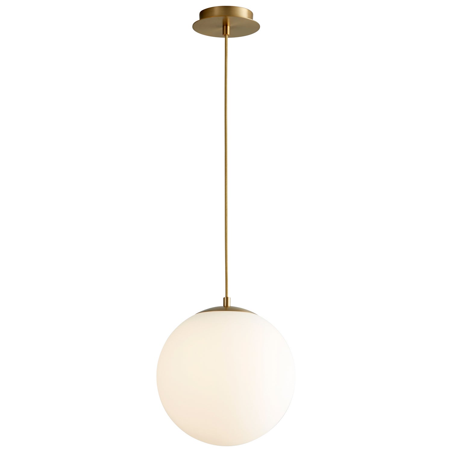 Oxygen - 3-673-40 - LED Pendant - Luna - Aged Brass