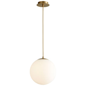 Oxygen - 3-673-40 - LED Pendant - Luna - Aged Brass