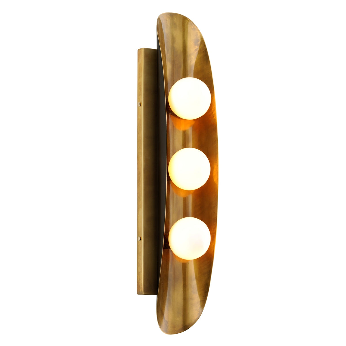 Corbett Lighting - 271-13-VB/BBR - LED Wall Sconce - Hopper - Vintage Brass Bronze Accents