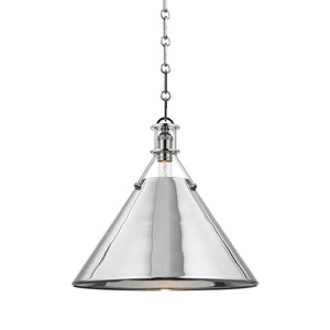 Hudson Valley - MDS952-PN - One Light Pendant - Metal No. 2 - Polished Nickel