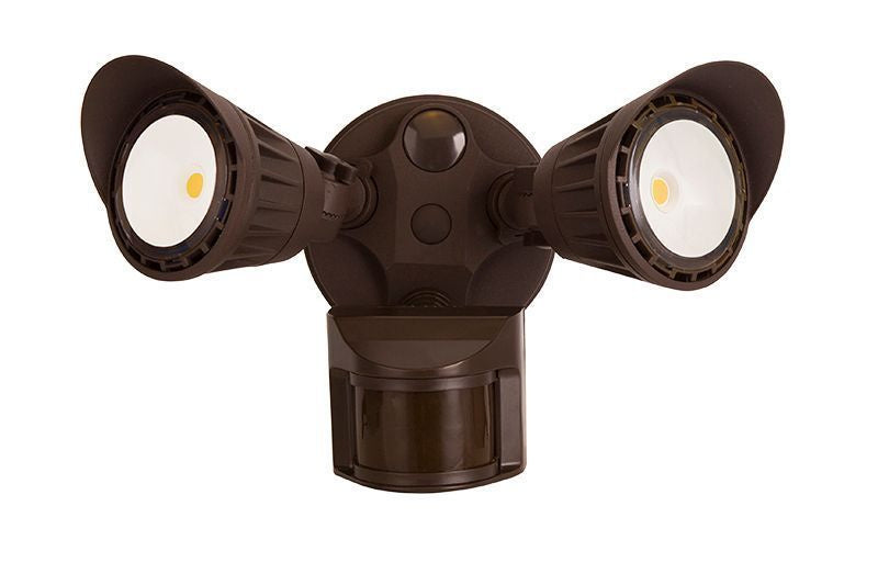 Westgate - SL-20W-30K-BZ-P - LED Security Lights With Pir Sensor - Bronze