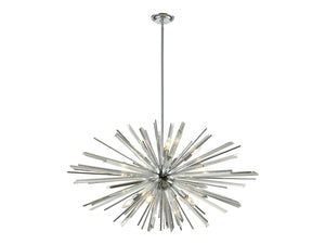 Avenue Lighting - HF8203-CH - Ten Light Chandelier - Palisades Ave. - Chrome With Clear Glass