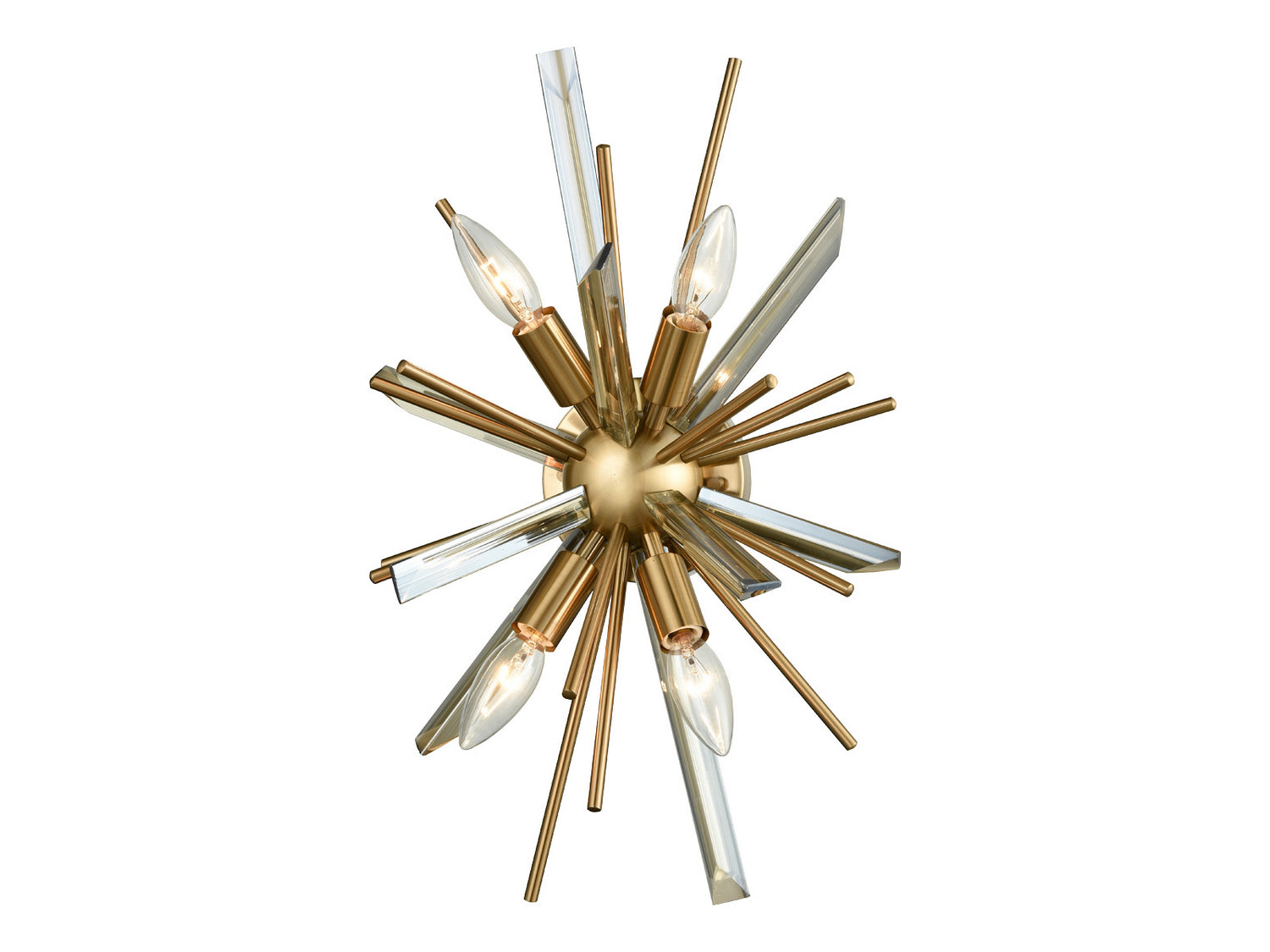 Avenue Lighting - HF8204-AB - Four Light Wall Sconce - Palisades Ave. - Aged Brass With Champagne Glass