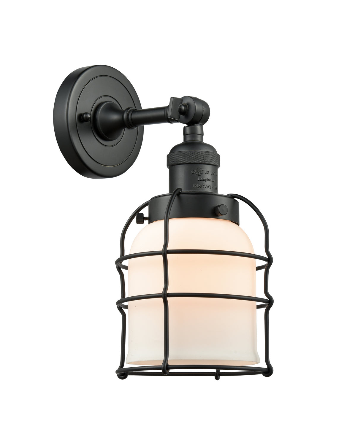 Innovations - 203-BK-G51-CE - One Light Wall Sconce - Franklin Restoration - Matte Black