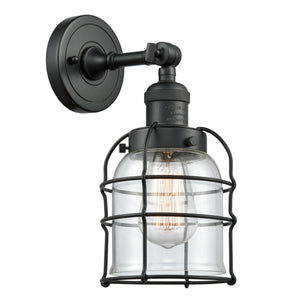 Innovations - 203-BK-G52-CE - One Light Wall Sconce - Franklin Restoration - Matte Black