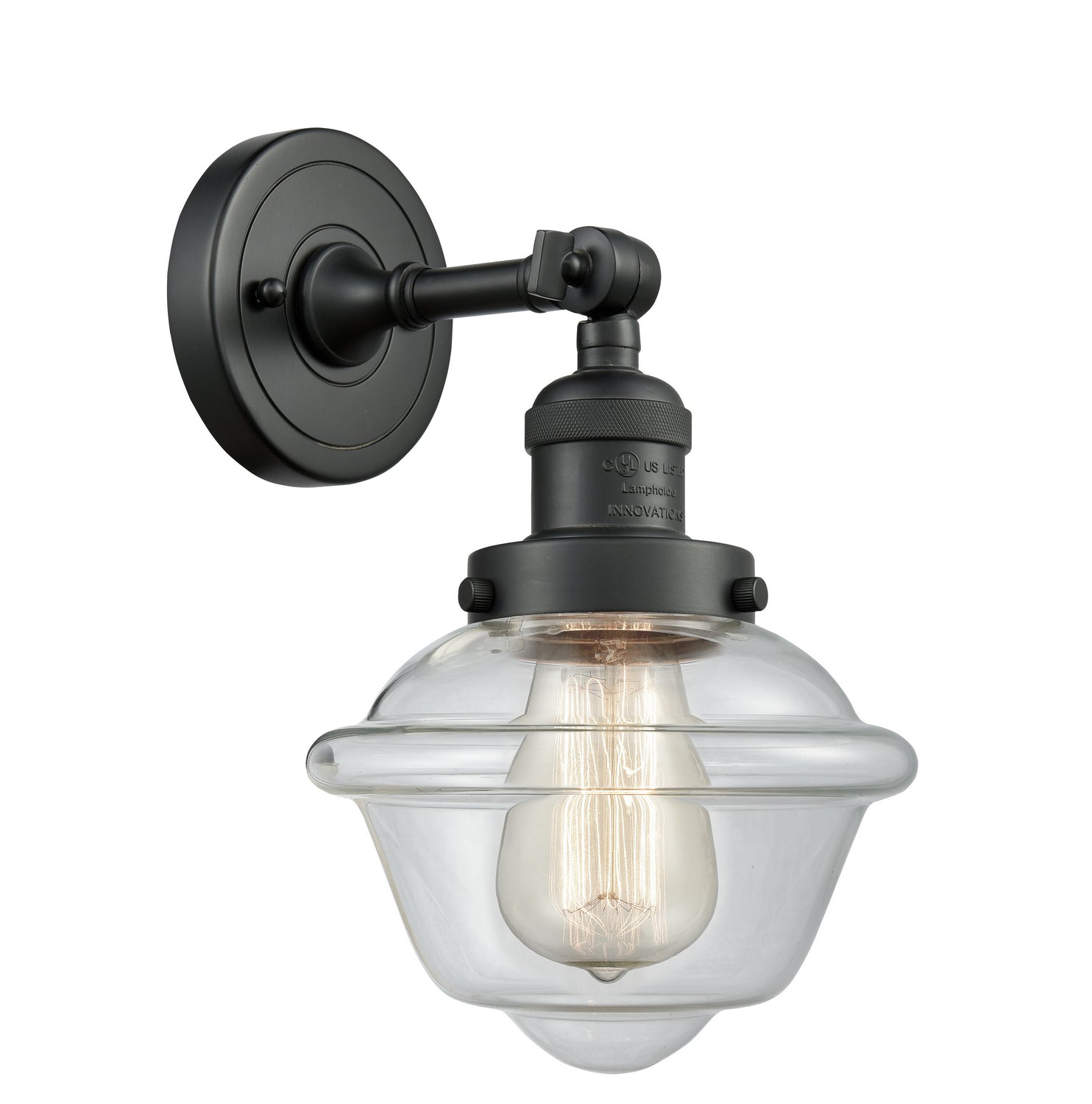 Innovations - 203-BK-G532 - One Light Wall Sconce - Franklin Restoration - Matte Black