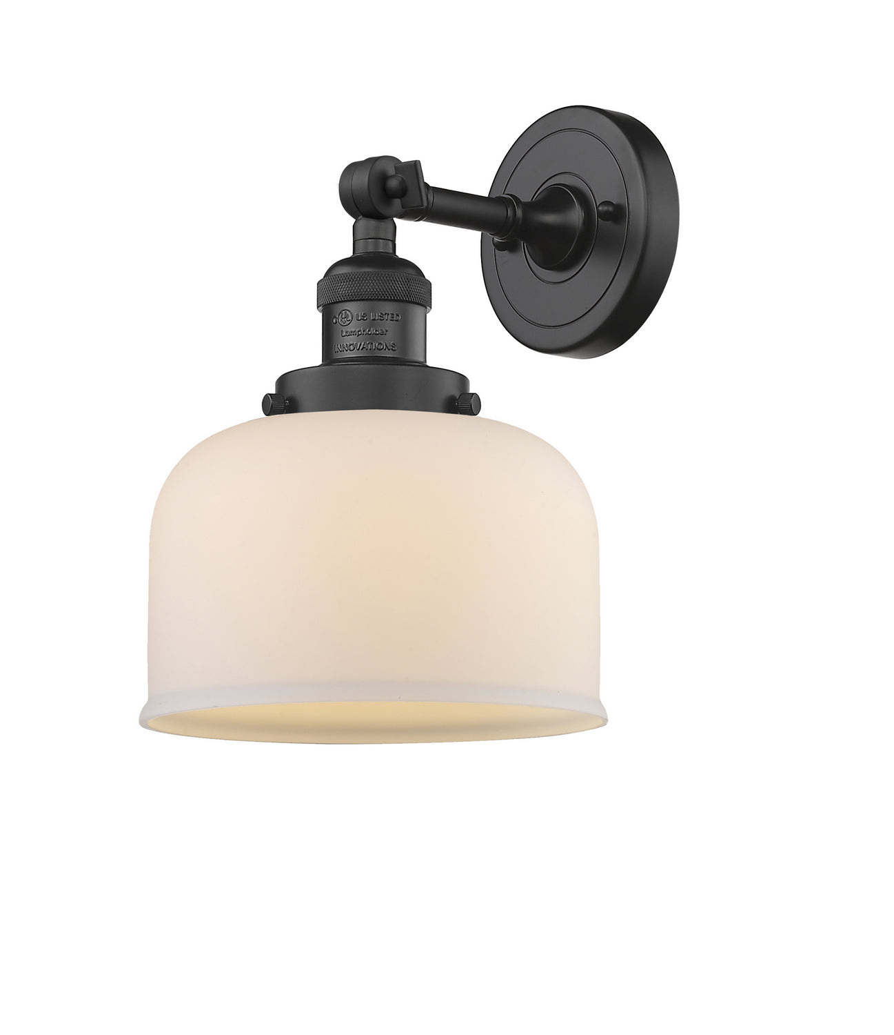 Innovations - 203-BK-G71 - One Light Wall Sconce - Franklin Restoration - Matte Black