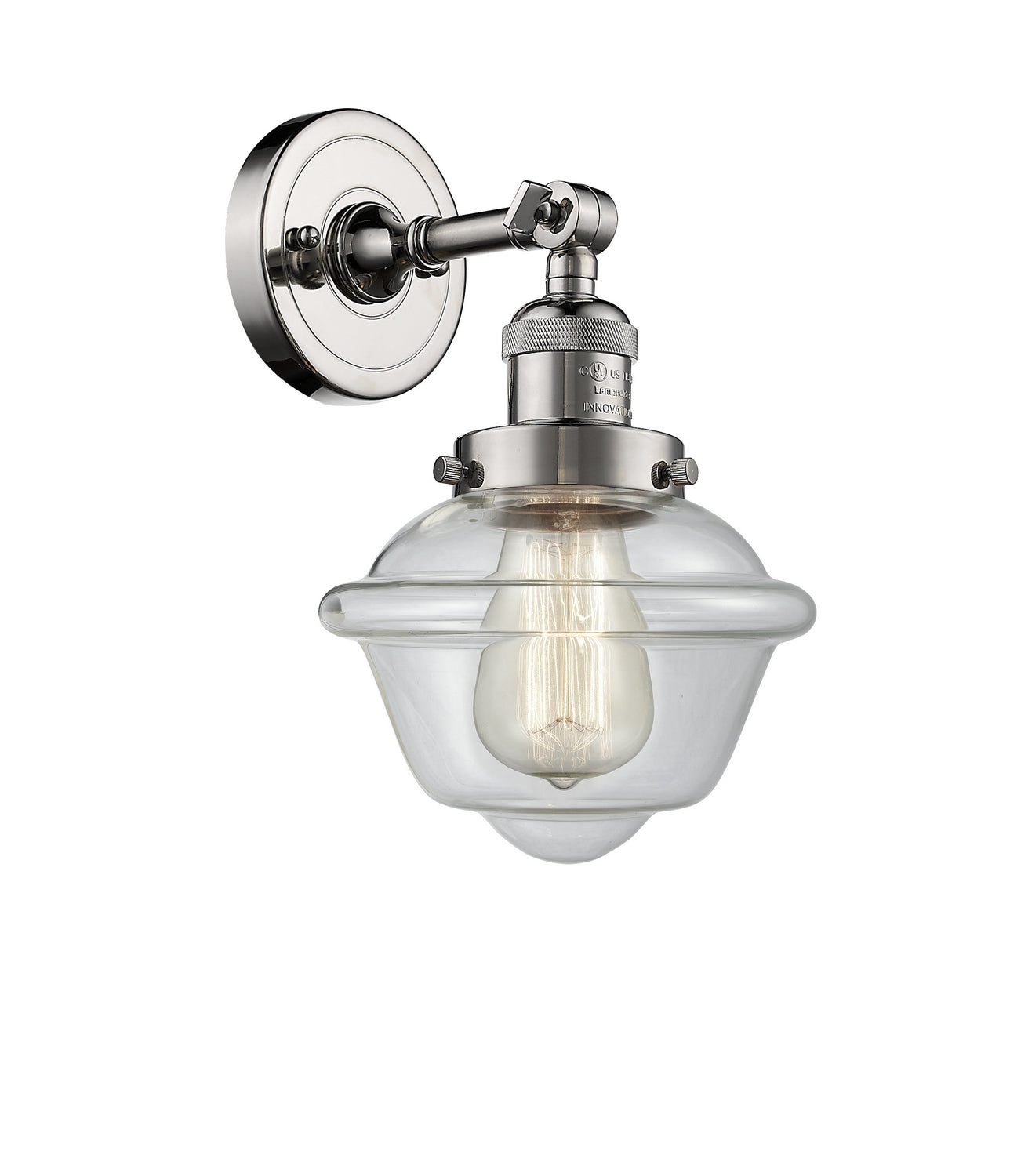 Innovations - 203-PN-G532 - One Light Wall Sconce - Franklin Restoration - Polished Nickel