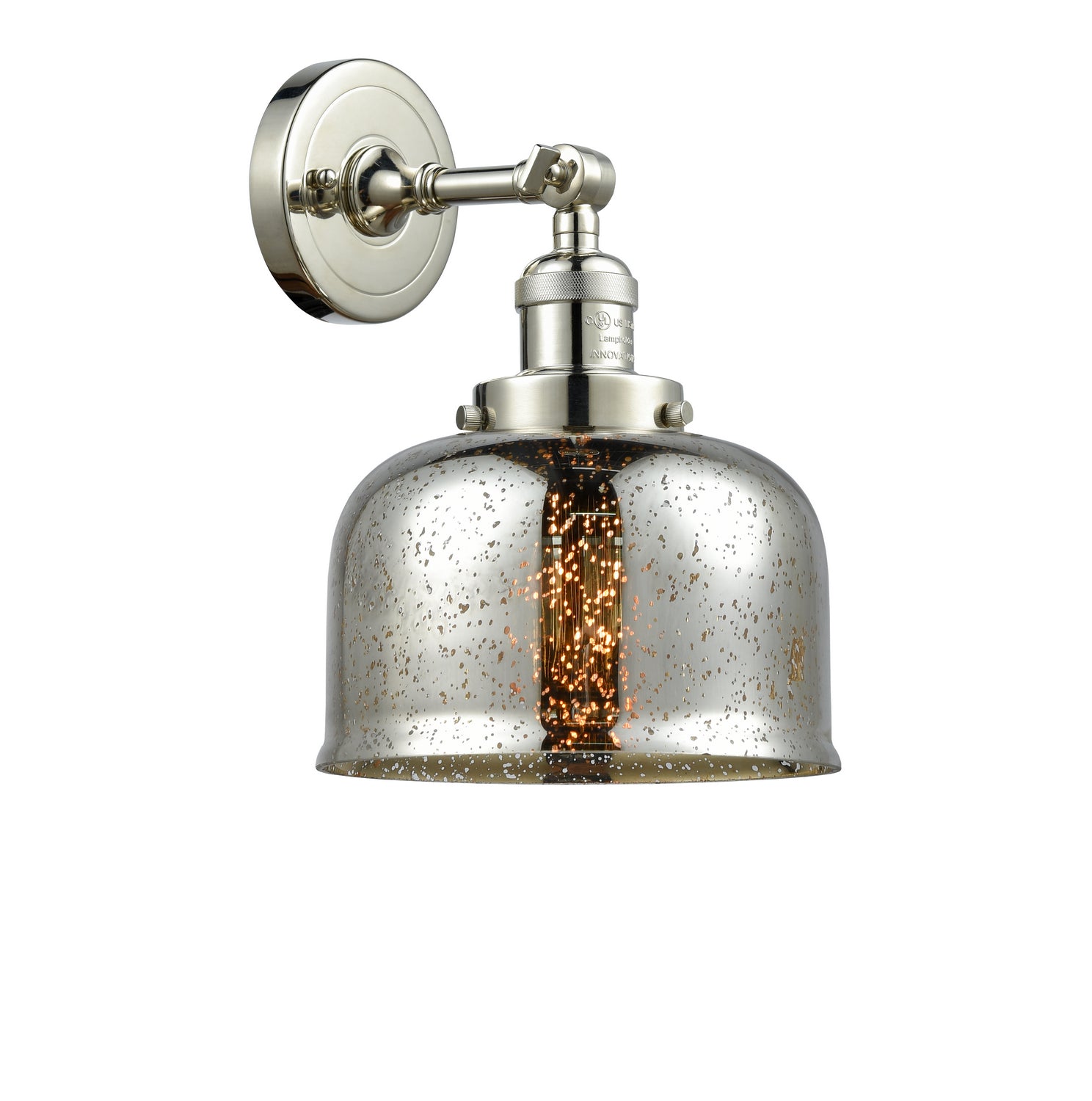 Innovations - 203-PN-G78 - One Light Wall Sconce - Franklin Restoration - Polished Nickel