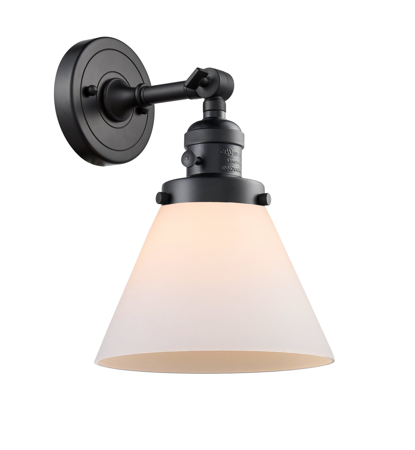 Innovations - 203SW-BK-G41 - One Light Wall Sconce - Franklin Restoration - Matte Black