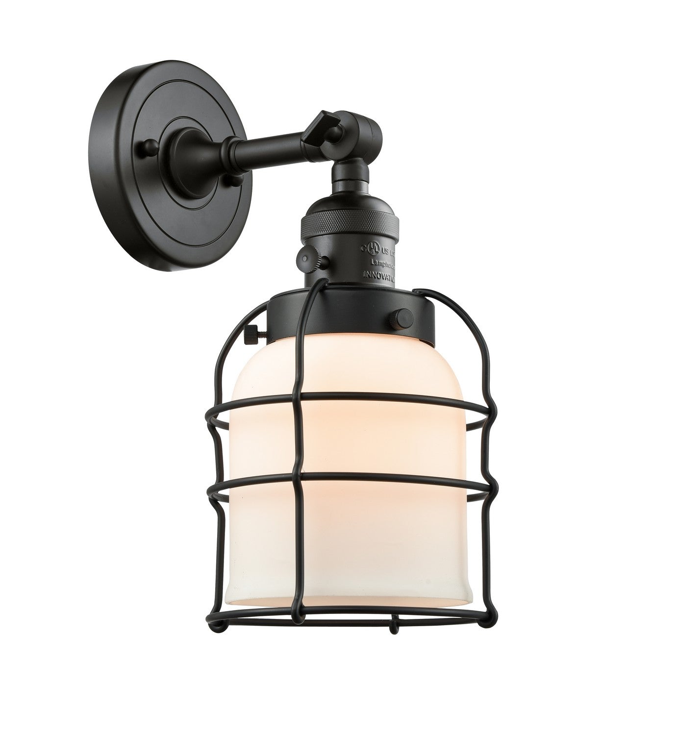 Innovations - 203SW-BK-G51-CE-LED - LED Wall Sconce - Franklin Restoration - Matte Black