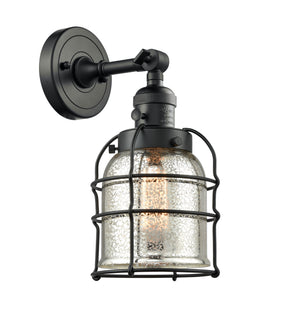 Innovations - 203SW-BK-G58-CE - One Light Wall Sconce - Franklin Restoration - Matte Black