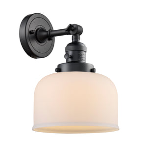 Innovations - 203SW-BK-G71 - One Light Wall Sconce - Franklin Restoration - Matte Black