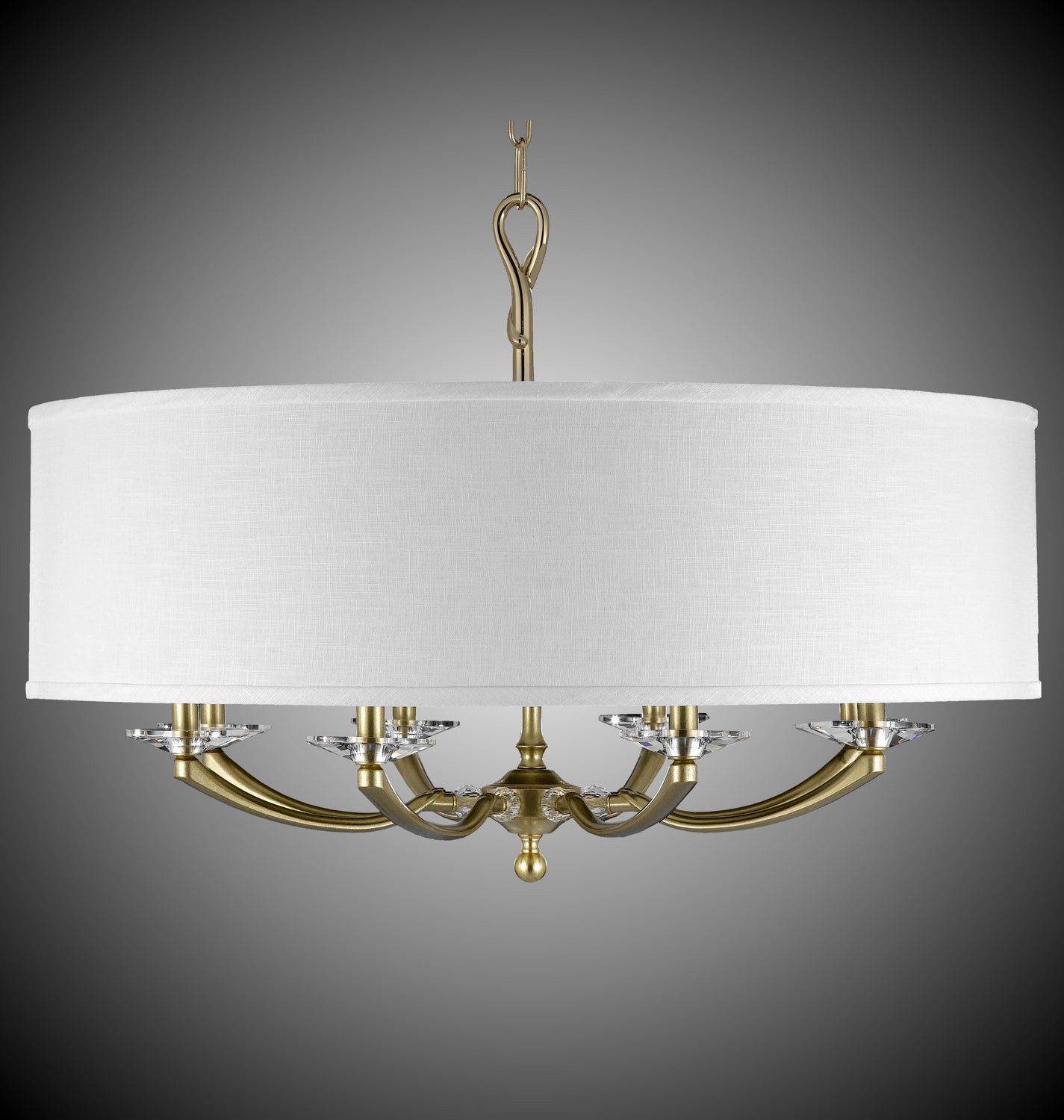 American Brass & Crystal - CH5427-36G-ST-HL - Eight Light Chandelier - Kensington - Old Brass