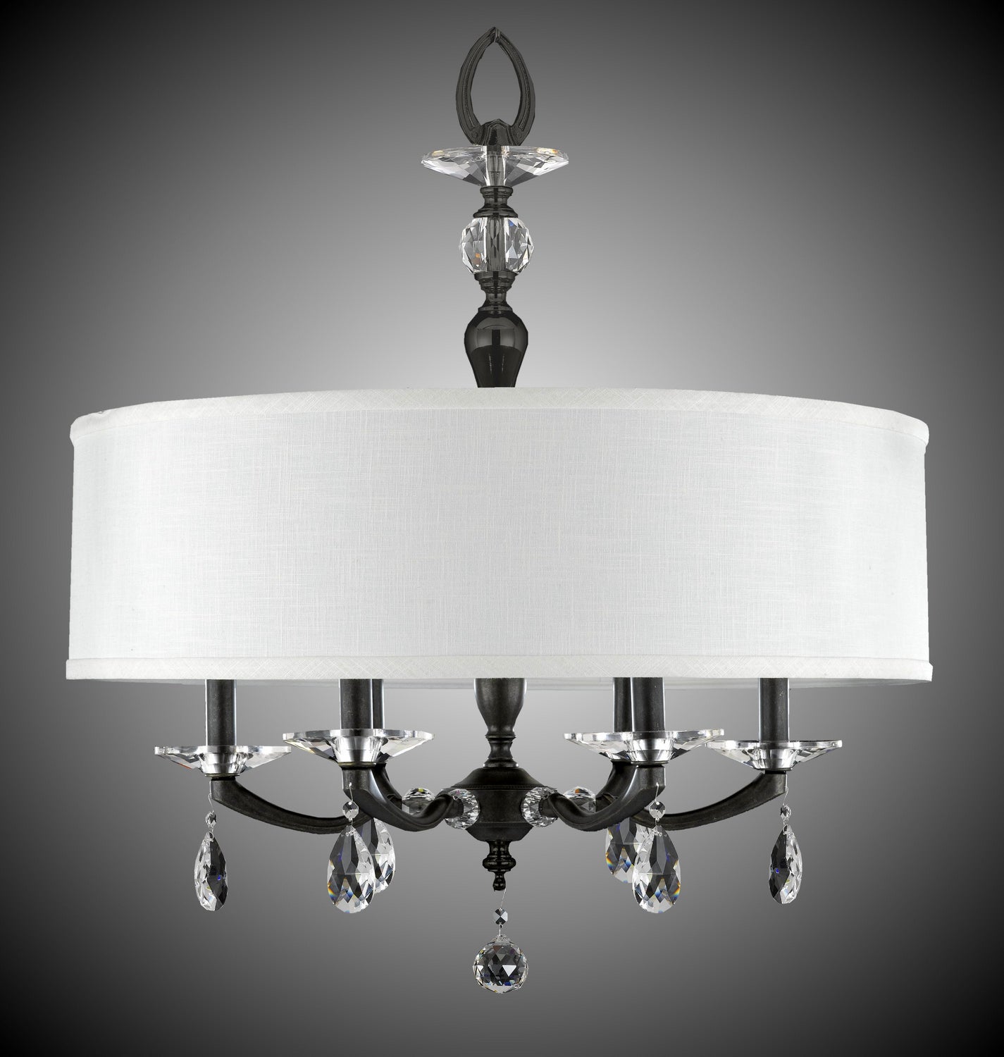 American Brass & Crystal - CH5485-O-35S-ST-HL - Six Light Chandelier - Kensington - Old Bronze