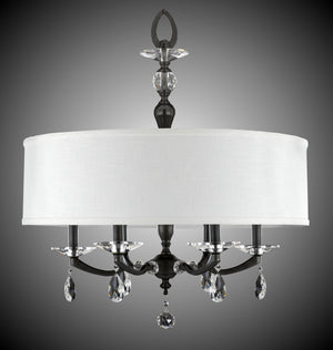 American Brass & Crystal - CH5485-O-35S-ST-HL - Six Light Chandelier - Kensington - Old Bronze