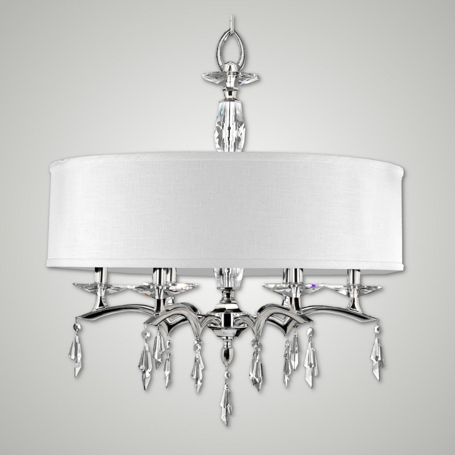 American Brass & Crystal - CH5603-G-38G-ST-HL - Six Light Chandelier - Kaya - Polished Nickel