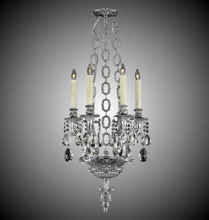 American Brass & Crystal - CH9006-O-08G-PI - Six Light Chandelier - Blairsden - Silver