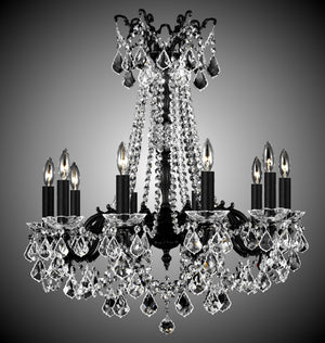 American Brass & Crystal - CH9284-A-23S-ST - Ten Light Chandelier - Crystella - Empire Bronze