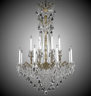 American Brass & Crystal - CH9288-A-03G-PI - 16 Light Chandelier - Crystella - French Gold Glossy