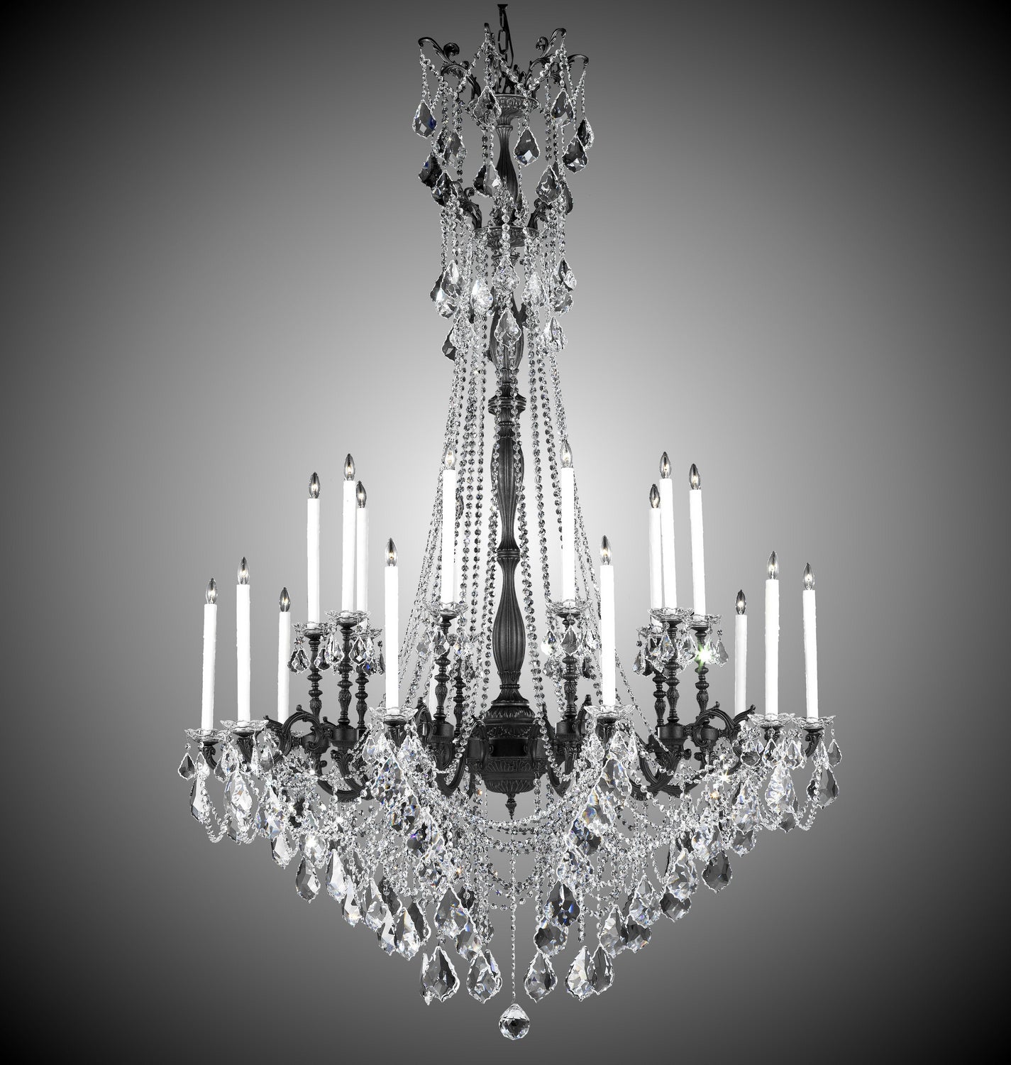 American Brass & Crystal - CH9289-A-05S-PI - 20 Light Chandelier - Crystella - Old Bronze Satin