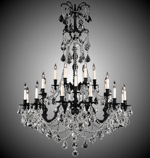 American Brass & Crystal - CH9868-A-05S-PI - 32 Light Chandelier - Sterling - Old Bronze Satin