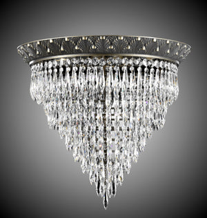 American Brass & Crystal - FM8822-U-23S - LED Flush Mount - Corinthian - Empire Bronze