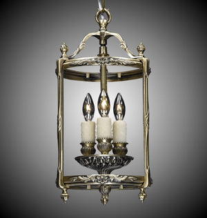 American Brass & Crystal - LT2108-02G-PI - Three Light Lantern - Lantern - Antique Black Glossy