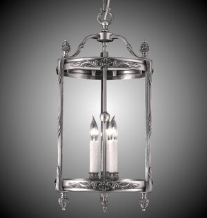 American Brass & Crystal - LT2113-10G-PI - Three Light Lantern - Lantern - Antique Silver