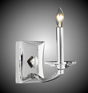 American Brass & Crystal - WS5381-38G-ST - One Light Wall Sconce - Kensington - Polished Nickel