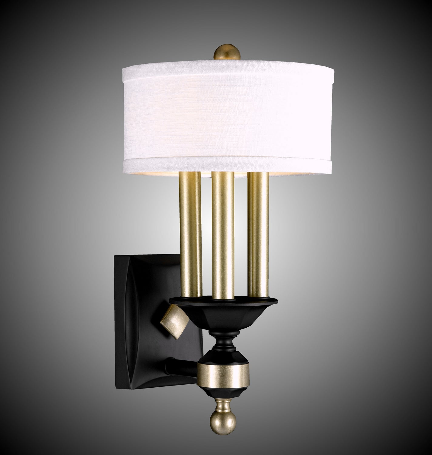 American Brass & Crystal - WS5401-35S-36G-ST-HL - Four Light Wall Sconce - Kensington - Old Bronze w/Old Brass Accents